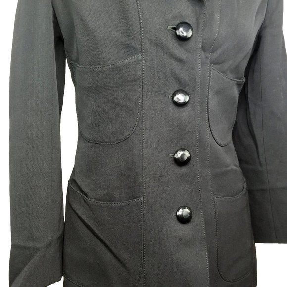 Vintage 90s Emanuel Ungaro Button Front Jacket 6 - Picture 7 of 12